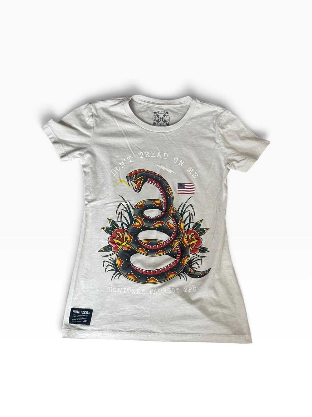 Howitzer White Reptile Snake Graphic T-Shirt